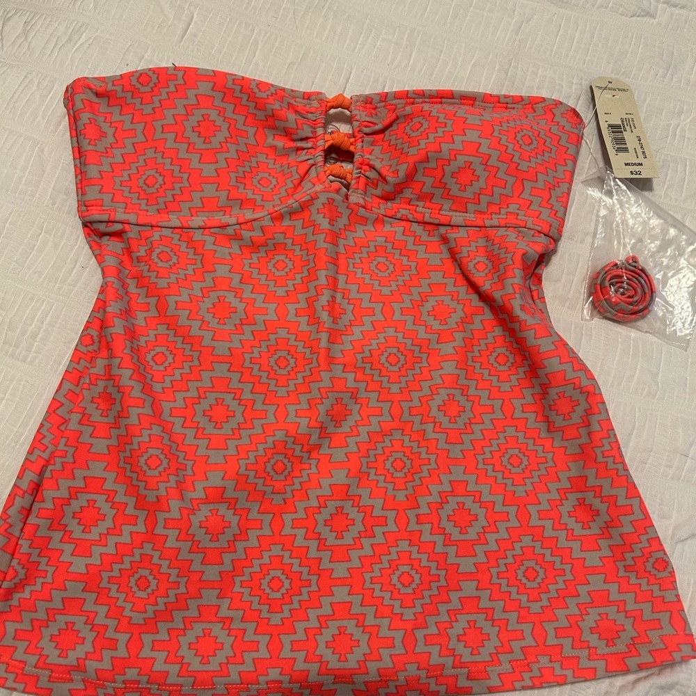 Stylish Geometric Print Tube Top